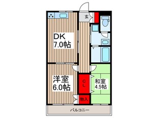 メゾンアトモスＡの物件間取画像